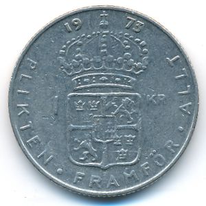 Швеция, 1 крона (1973 г.)