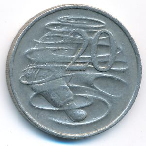 Австралия, 20 центов (1977 г.)