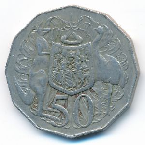 Австралия, 50 центов (1975 г.)