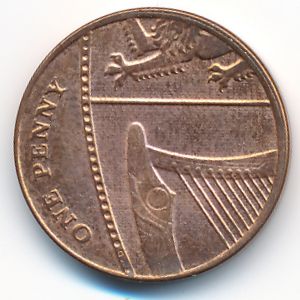 Great Britain, 1 penny, 2014
