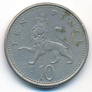 Great Britain, 10 pence, 1992