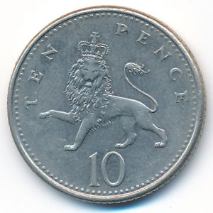 Great Britain, 10 pence, 1992