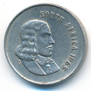 South Africa, 5 cents, 1965