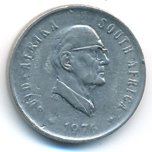 South Africa, 5 cents, 1976