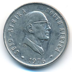 South Africa, 5 cents, 1976