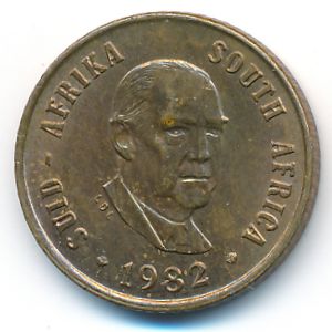 ЮАР, 1 цент (1982 г.)