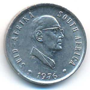 South Africa, 5 cents, 1976