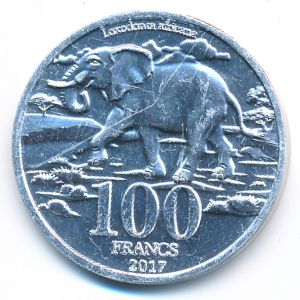 Катанга., 100 франков (2017 г.)