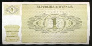 Slovenia, 1 толар, 1990