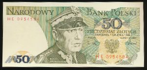 Польша, 50 злотых (1988 г.)