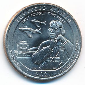 США, 1/4 доллара (2021 г.)