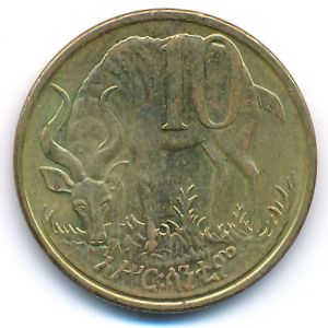 Ethiopia, 10 cents, 2008