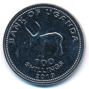 Уганда, 100 шиллингов (2019 г.)