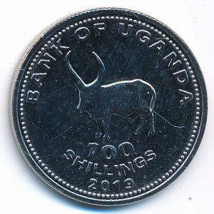 Уганда, 100 шиллингов (2019 г.)