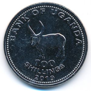 Уганда, 100 шиллингов (2019 г.)