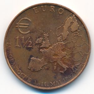 Germany., 1.5 euro, 1997