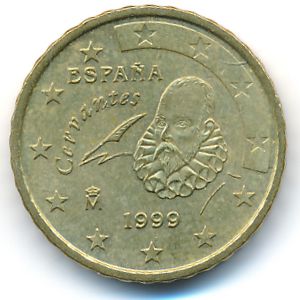 Испания, 10 евроцентов (1999 г.)
