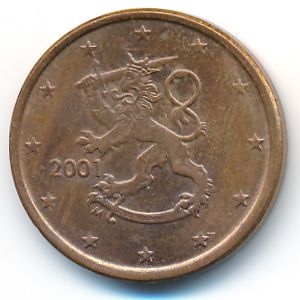 Финляндия, 5 евроцентов (2001 г.)