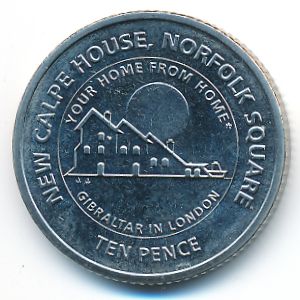 Gibraltar, 10 pence, 2018