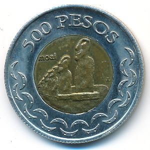 Остров Пасхи., 500 песо (2007 г.)