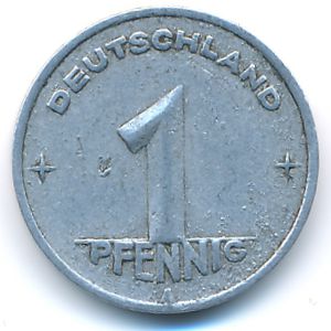 ГДР, 1 пфенниг (1949 г.)