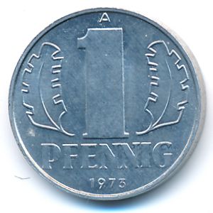 ГДР, 1 пфенниг (1973 г.)