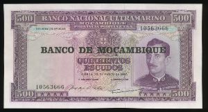 Mozambique, 500 эскудо, 1967