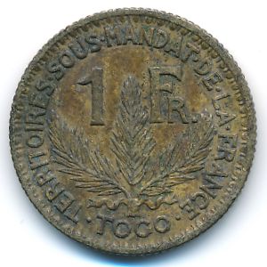 Того, 1 франк (1925 г.)