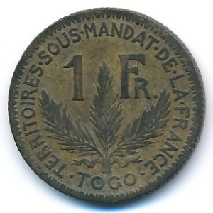 Того, 1 франк (1924 г.)