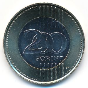 Венгрия, 200 форинтов (2023 г.)