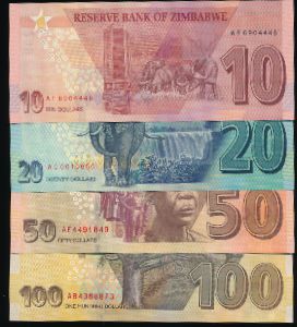 Зимбабве, Набор банкнот (2020 г.)
