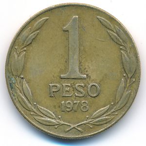 Chile, 1 peso, 1978