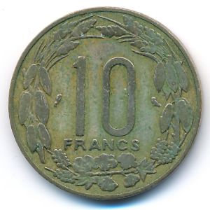 Экваториальные Африканские Штаты, 10 франков (1969 г.)