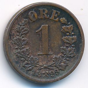 Норвегия, 1 эре (1899 г.)