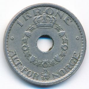 Норвегия, 1 крона (1949 г.)