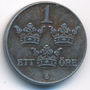 Sweden, 1 ore, 1947
