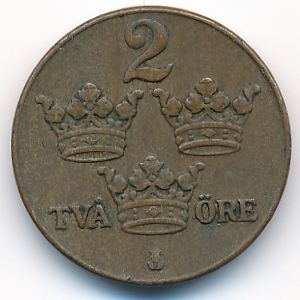 Швеция, 2 эре (1937 г.)