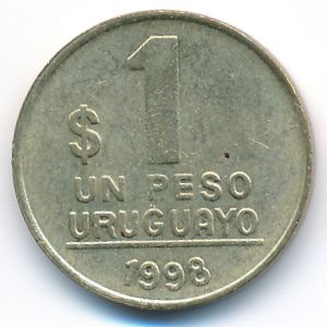 Уругвай, 1 песо (1998 г.)