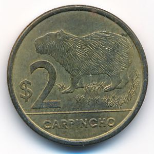 Уругвай, 2 песо (2012 г.)