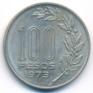 Уругвай, 100 песо (1973 г.)