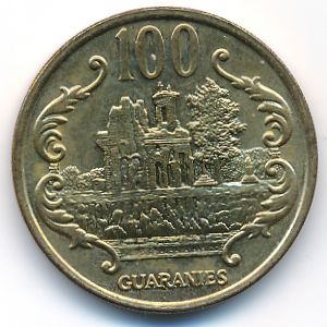 Paraguay, 100 guaranies, 1993