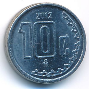 Мексика, 10 сентаво (2012 г.)