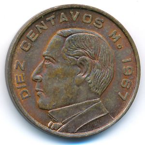Мексика, 10 сентаво (1967 г.)