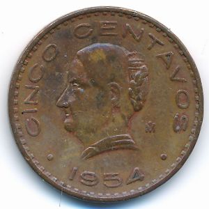 Мексика, 5 сентаво (1954 г.)