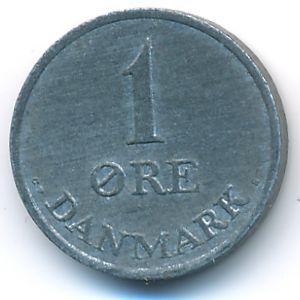 Denmark, 1 ore, 1969