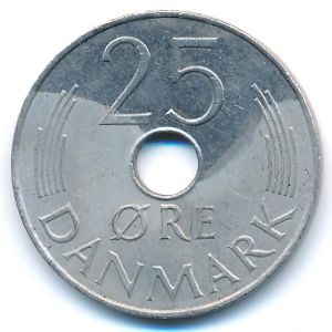 Дания, 25 эре (1985 г.)