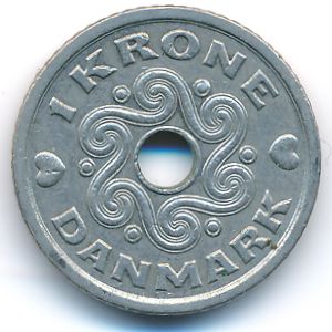 Дания, 1 крона (1995 г.)