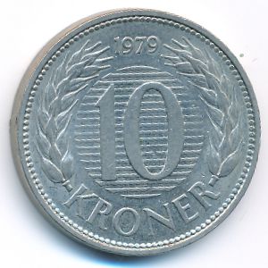 Дания, 10 крон (1979 г.)
