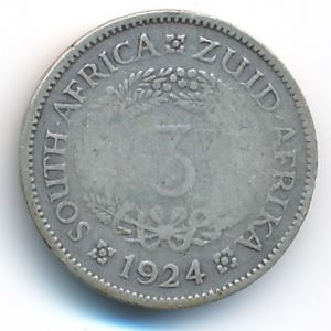 ЮАР, 3 пенса (1924 г.)