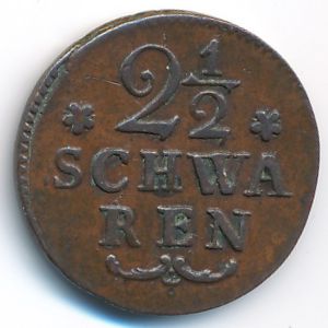 Бремен, 2 1/2 шварена (1802 г.)
